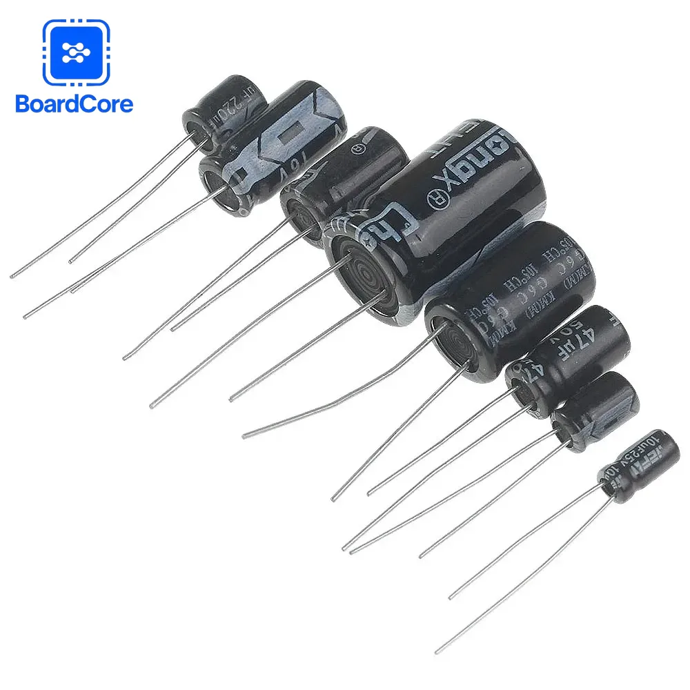 Electronics Repair Hobby - 25 値 125 個電解コンデンサキット 1μF-2200μF 16V