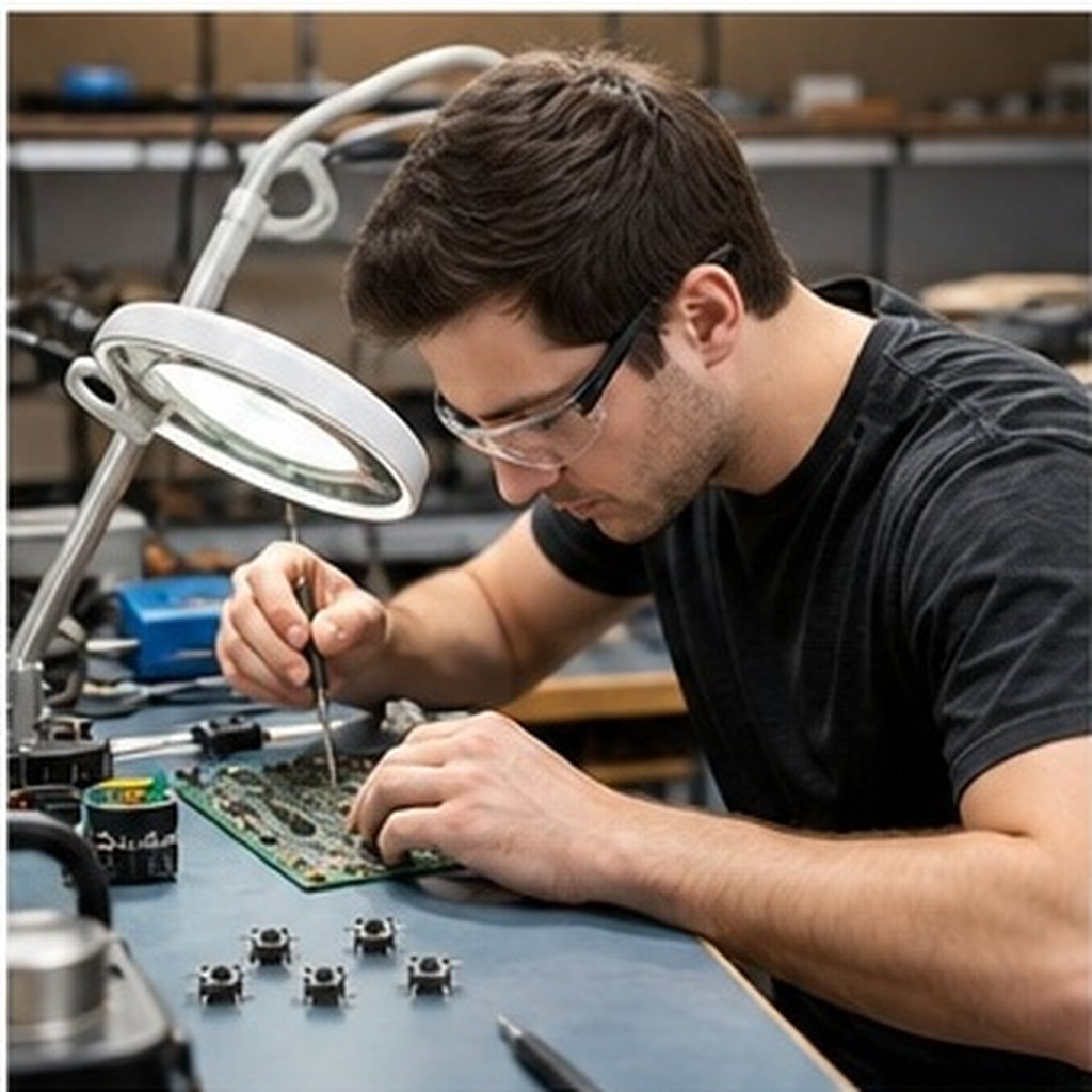 電子工作や回路基板の修理に使える、100個入りのタクタイル式 - Electronics Repair In Usa のレビューと価格