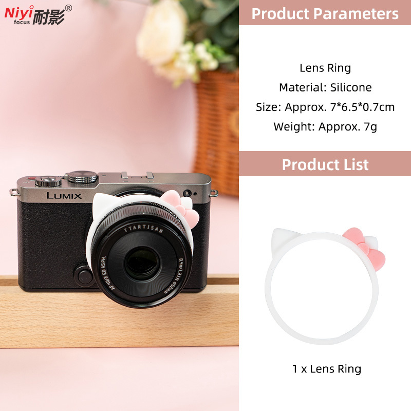 NiyiFocus レンズ装飾リング かわいい漫画猫耳シリコ - Sony Camera Zv-E10 のレビューと価格