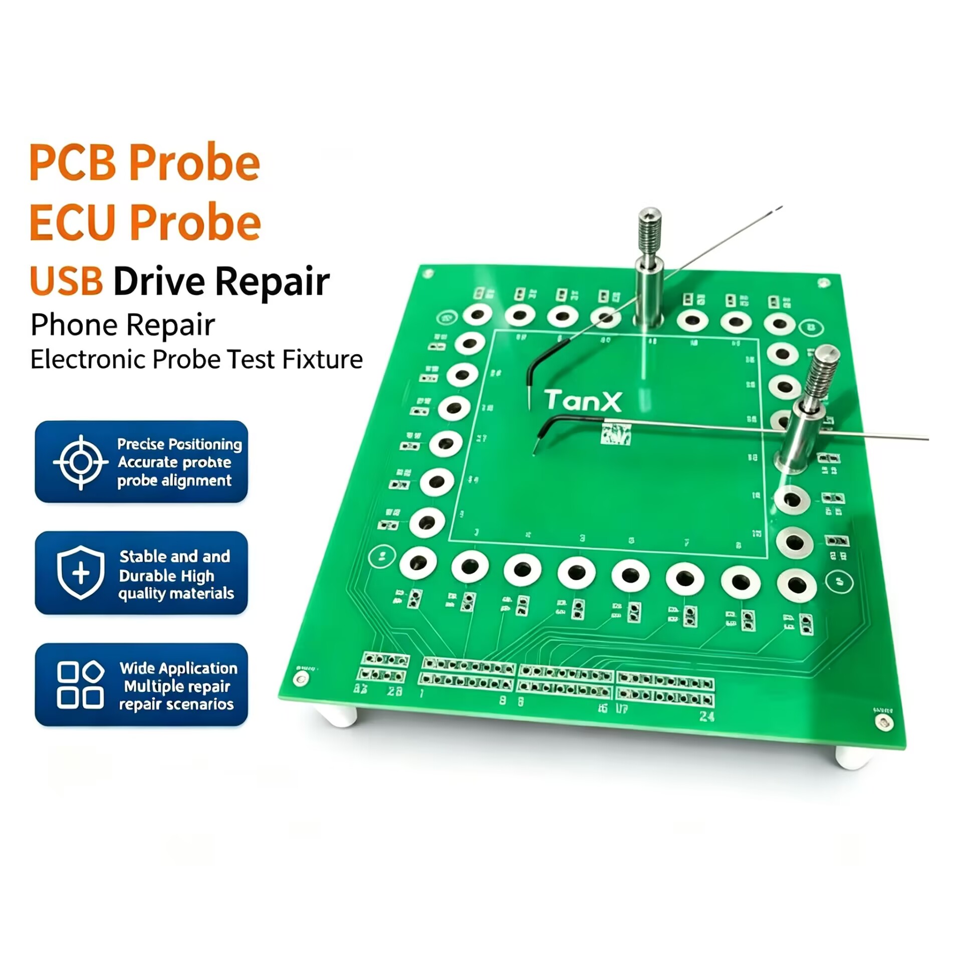 PCBテストプローブキット スパイダーボードデザイン 金メッ - Electronics Repair In Usa のレビューと価格